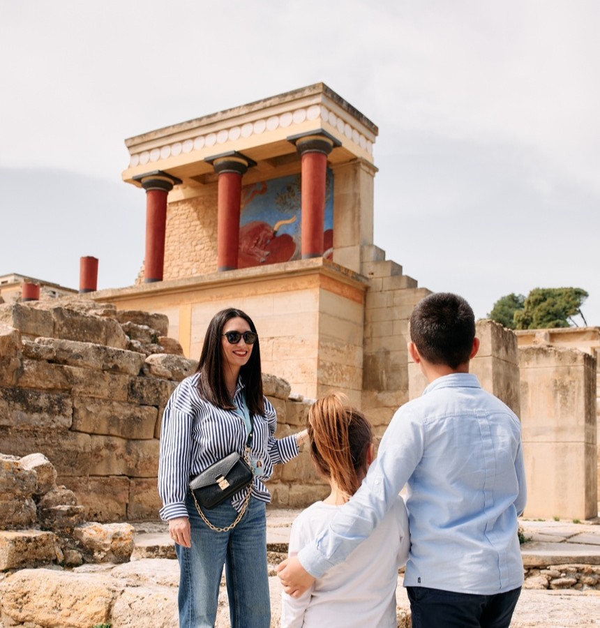Führung durch den Palast von Knossos